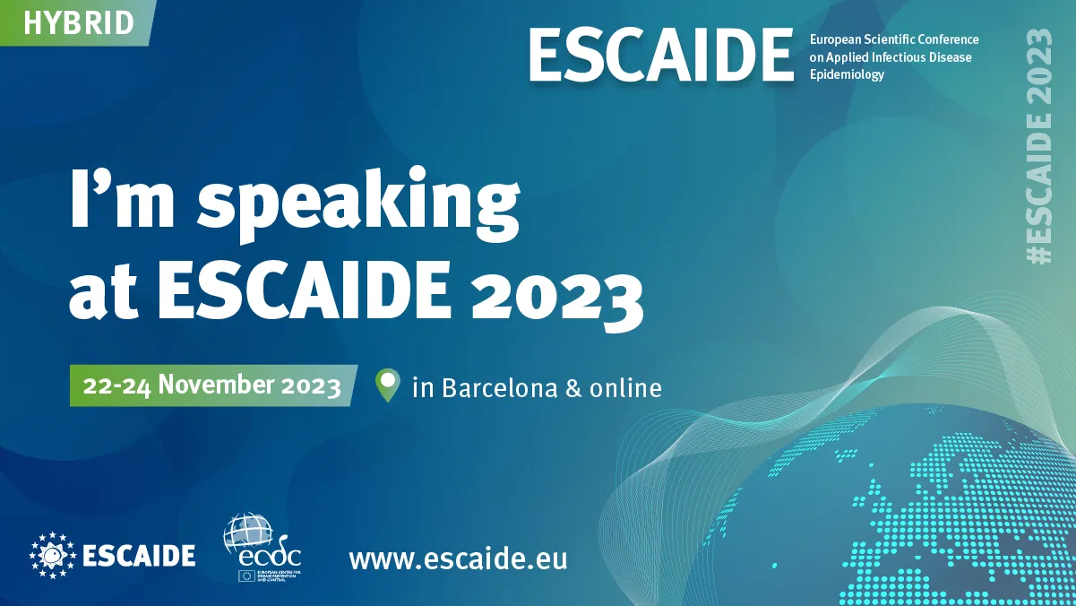 Twitter: I'm speaking at ESCAIDE 2023