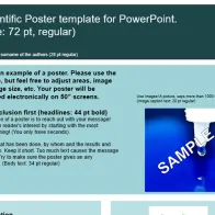 Poster template screenshot