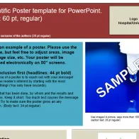 Poster template screenshot