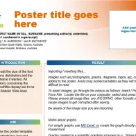 Poster template screenshot