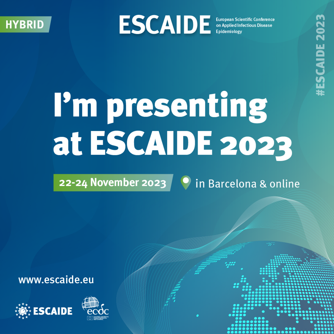 Facebook: I'm presenting at ESCAIDE 2023
