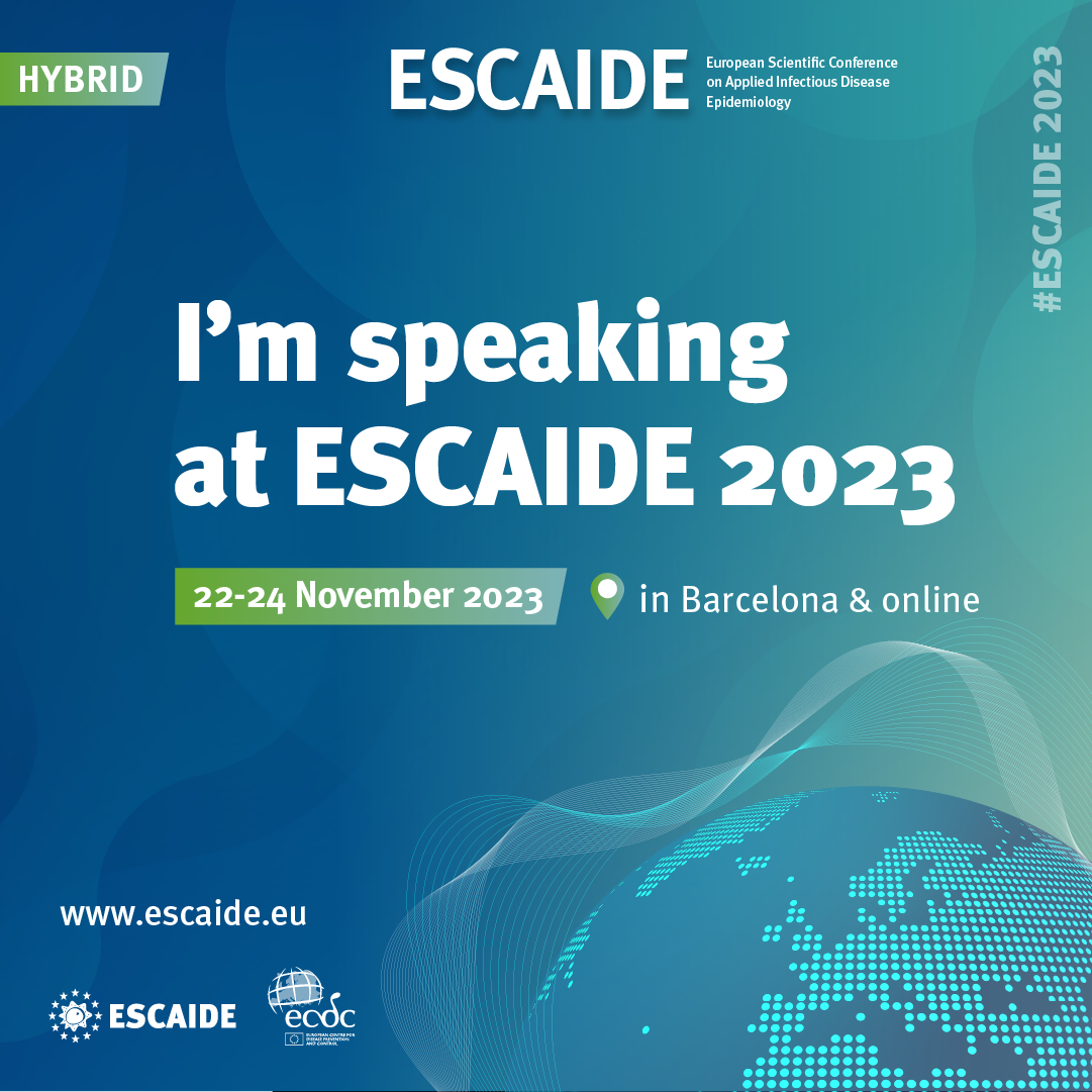 Facebook: I'm speaking at ESCAIDE 2023