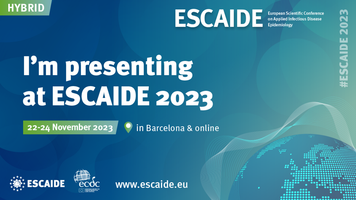 Twitter: I'm presenting at ESCAIDE 2023