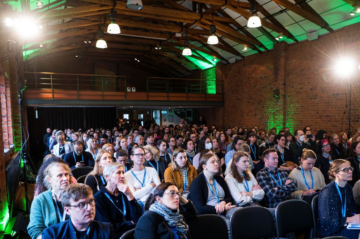 Audience of a fireside session