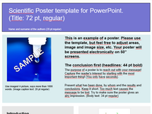 Poster template screenshot