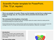 Poster template screenshot