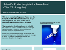 Poster template screenshot