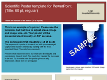 Poster template screenshot