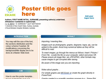 Poster template screenshot